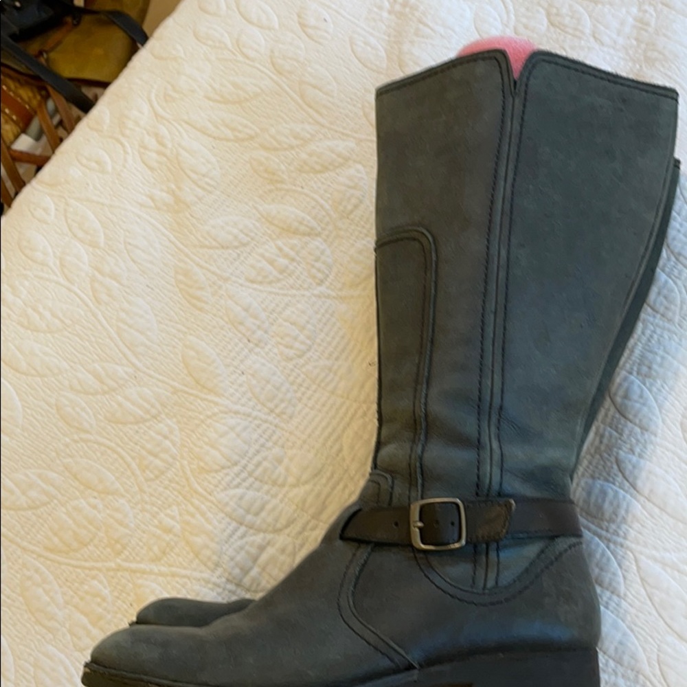 Clarks tall black riding boot